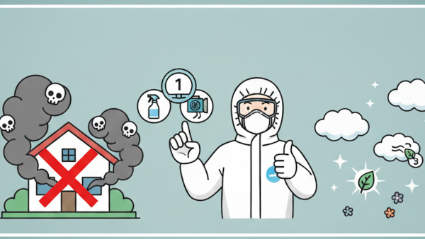 他社が諦めた【強力な腐敗臭】を完全消臭！プロの特殊清掃業者が使う3ステップ消臭法